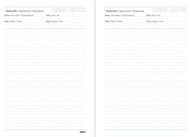 Tárgyalási napló, B5, TOPTIMER, "Traditional", fekete 2 Tárgyalási napló, B5, TOPTIMER, "Traditional", fekete
