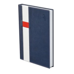 Naptár, tervező, A5, napi, TOPTIMER "Vario", kék-fehér