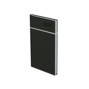 Zsebnaptár, álló elrendezésű, TOPTIMER, "Young", fekete-fehér