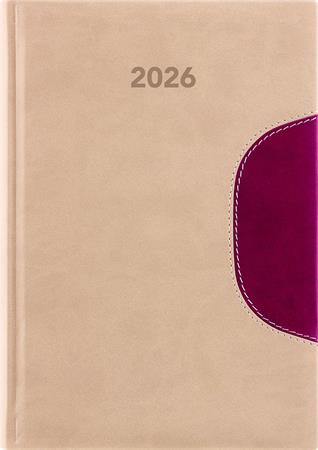 Naptár, tervező, B5, heti, DAYLINER "Memphis", bézs-padlizsán 1 DAYLINER