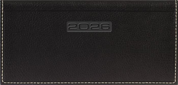 Zsebnaptár, fekvő elrendezésű, DAYLINER, "Sherwood", fekete 1 DAYLINER