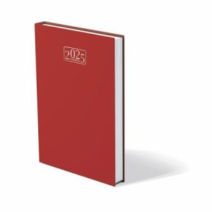 Naptár, tervező, A5, napi, VICTORIA OFFICE "Chrono", piros (2026 évi)