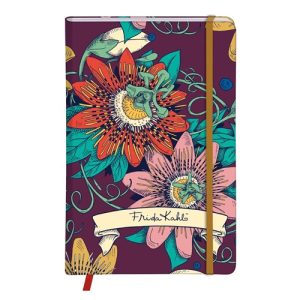 Napló Clairefontaine Frida Kahlo A/6 80 lapos, kemény fedeles, sima, gumis záródás, vegyes minta