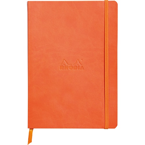 Napló Clairefontaine Rhodiarama A/5 80 lapos ponthálós puha fedeles, gumis, mandarinsárga 1 Napló Clairefontaine Rhodiarama A/5 80 lapos ponthálós puha fedeles, gumis, mandarinsárga