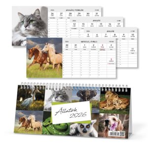 Naptár Csonka asztali pd Állatok 2026