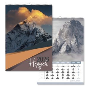 Naptár fali pd Hegyek 21x30 cm 2026