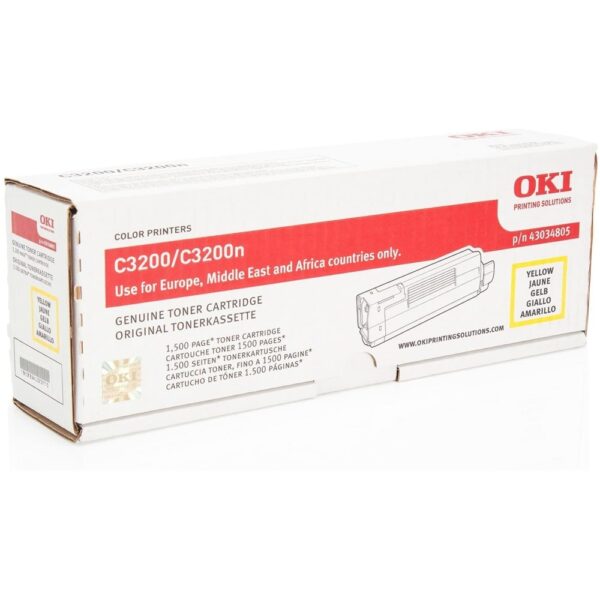 Oki C3200 toner yellow ORIGINAL leertekelt i181782