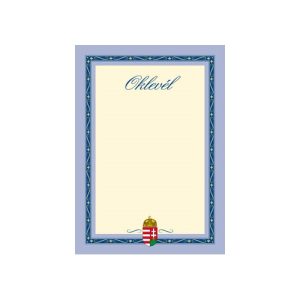 Oklevél pd A/4 álló címeres III.