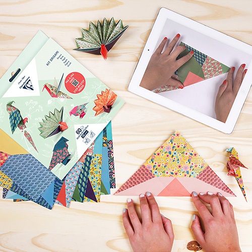 Origami Clairefontaine 60 lap, 3 méret, Madarak 5 Origami Clairefontaine 60 lap, 3 méret, Madarak - Image 5