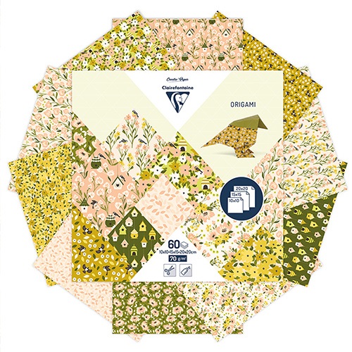 Origami Clairefontaine 60 lap, 3 méret, Tavasz 5 Origami Clairefontaine 60 lap, 3 méret, Tavasz - Image 5