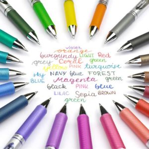 Zseléstoll, 035 mm, nyomógombos, PENTEL "EnerGel BL77", világoszöld