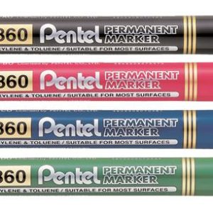 Alkoholos marker, 0,6-4,5 mm, vágott, PENTEL "N860", kék