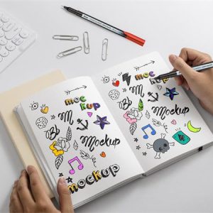 Tűfilc készlet, 0,4 mm, PENTEL "Pointliner", 12 különböző szín