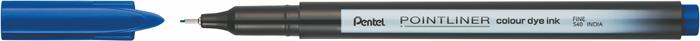 Tűfilc, 0,4 mm, PENTEL "Pointliner", sötétkék 2 Tűfilc, 0,4 mm, PENTEL "Pointliner", sötétkék
