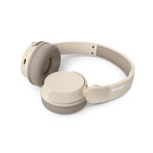 Fejhallgató, vezeték nélküli, Bluetooth 5.3, PHILIPS "TAH3209", bézs