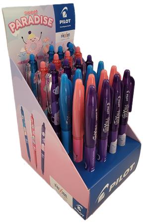 Rollertoll display, 0,35 mm, törölhető, PILOT "Frixion Ball Fancy", "Frixion Clicker Fancy", vegyes 2 Rollertoll display, 0,35 mm, törölhető, PILOT "Frixion Ball Fancy", "Frixion Clicker Fancy", vegyes