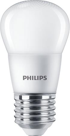 LED izzó, E27, kisgömb, P45, 5W, 470lm, 2700K, PHILIPS "CorePro" 1 PHILIPS