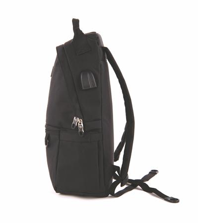 Hátizsák, notebook tartóval, PULSE "Cloud", fekete 3 Óvodai és iskolatáskák