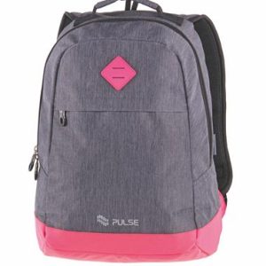 Hátizsák, notebook tartóval, PULSE "Bicolor", szürke-pink