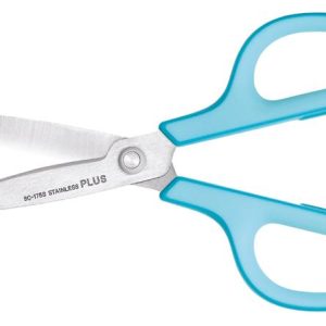 Olló, általános, 17,5 cm, PLUS "Fitcut Curve", világoskék