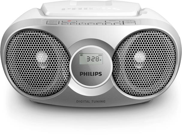 Rádió, CD-lejátszóval, PHILIPS "AZ215", ezüst 1 PHILIPS