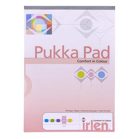 Jegyzettömb, A4, vonalas, 50 lap, PUKKA PAD "Irlen Dyslexia", rózsaszín 1 PUKKA PAD