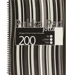 Spirálfüzet, A4+, vonalas, 100 lap, PUKKA PAD "Stripe Jotta"