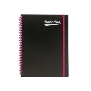 Spirálfüzet, A4+, vonalas, 100 lap, PUKKA PAD, "Neon notepad"