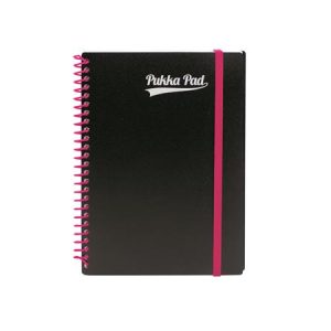 Spirálfüzet, A5, vonalas, 100 lap, PUKKA PAD, "Neon notepad"