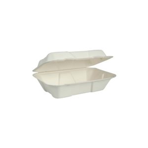 Papírdoboz ételes 18,28 x 13,71 x 6,85 cm komposztálható cukornád natúr