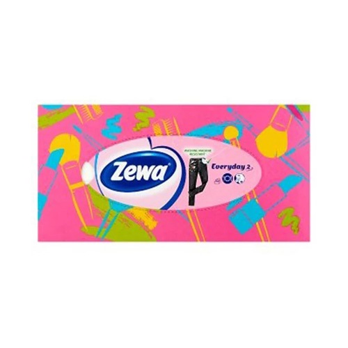 Papírzsebkendő ZEWA Everyday 2 rétegű 100db-os dobozos 1 Papírzsebkendő ZEWA Everyday 2 rétegű 100db-os dobozos