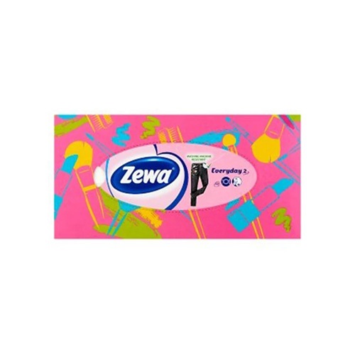Papírzsebkendő ZEWA Everyday 2 rétegű 100db-os dobozos 2 Papírzsebkendő ZEWA Everyday 2 rétegű 100db-os dobozos - Image 2