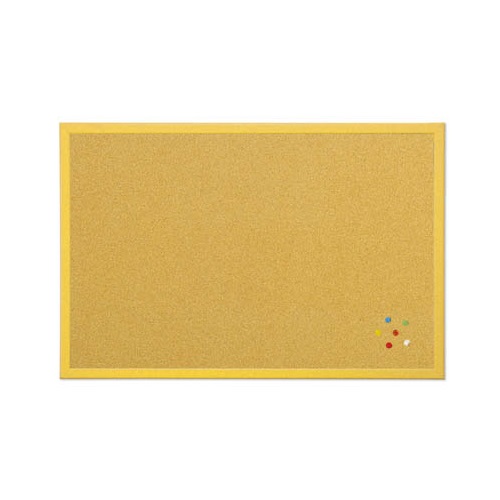 Parafatábla Bi-Office fakeretes 40x60 cm sárga 1 Parafatábla Bi-Office fakeretes 40x60 cm sárga