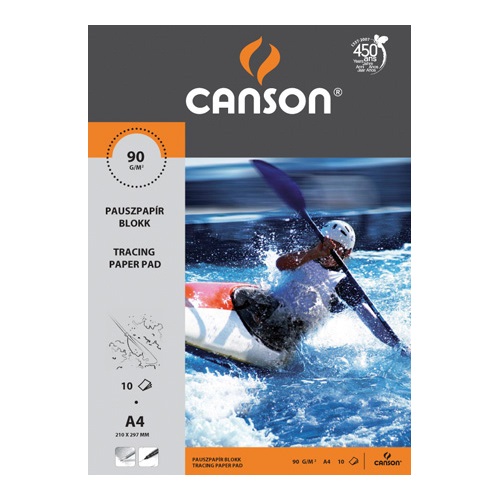 Pauszpapír Canson A/4 90/95g 10 lap/csomag 1 Pauszpapír Canson A/4 90/95g 10 lap/csomag