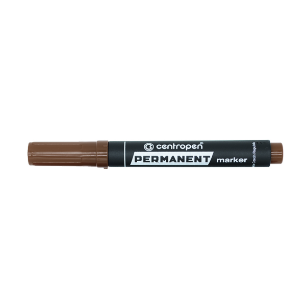 Permanent marker 2 5mm kerek vegu CENTROPEN 8566 barna i113914