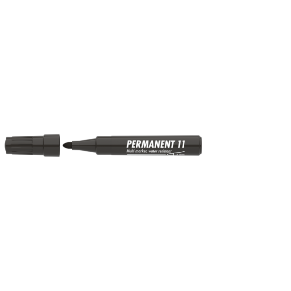 Permanent marker 3mm kerek Ico 11 fekete i210996