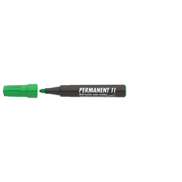 Permanent marker 3mm kerek Ico 11 zold i210956