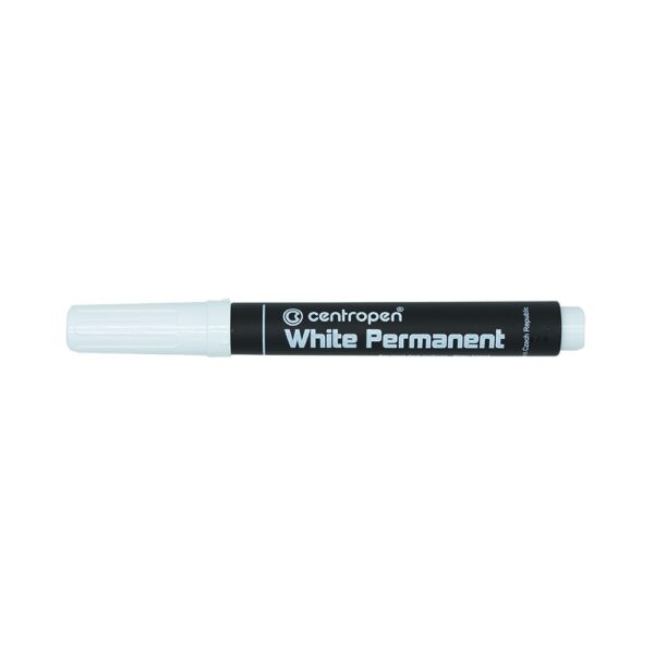 Permanent marker CENTROPEN 8586 kerek vegu 2 5 mm feher i71330