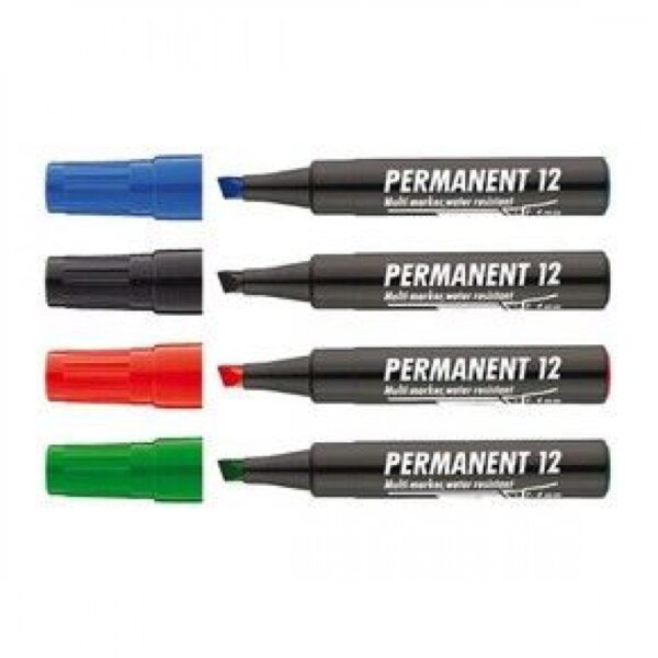 Permanent marker kerek 1 4mm fekete permanent 12 ICO i16226