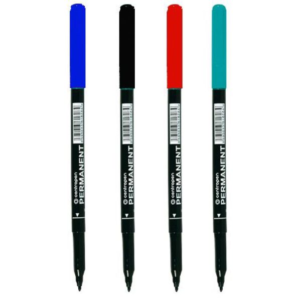 Permanent marker kerek 1 mm fekete CENTROPEN 2536 i16276