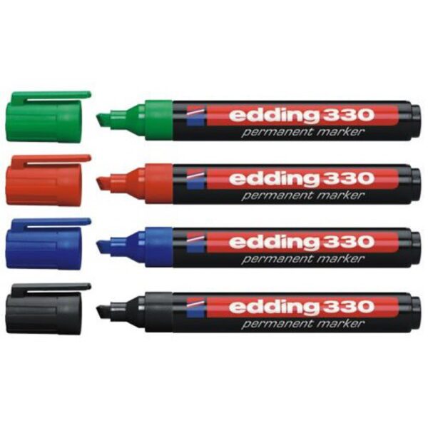 Permanent marker vagott 1 5mm piros EDDING 330 i7586