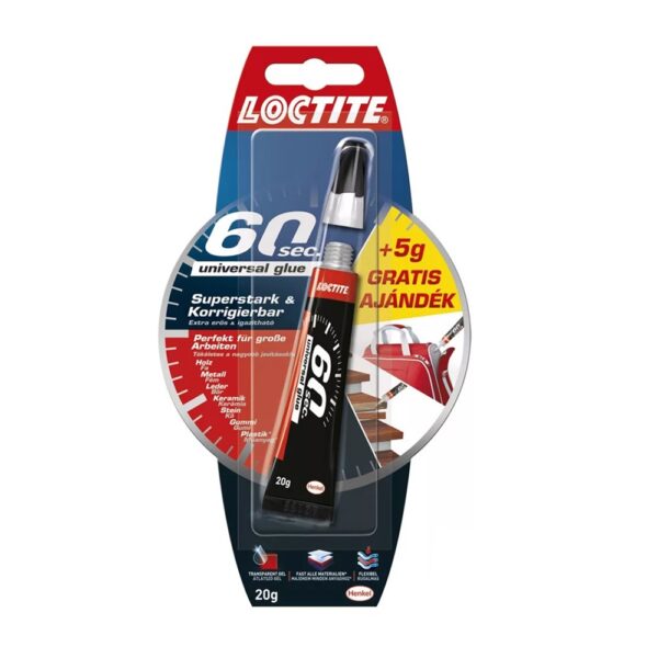 Pillanatragaszto 20g Loctite 60 sec univerzalis Gel i594531