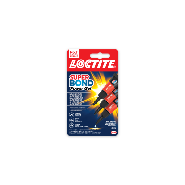 Pillanatragaszto 3x1g LOCTITE Super Bond POWER Gel Mini Trio i108460