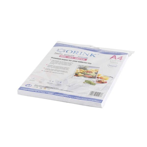 Pp fotopapir A4 E 110g 100 lap inkjet ORINK matt i38889