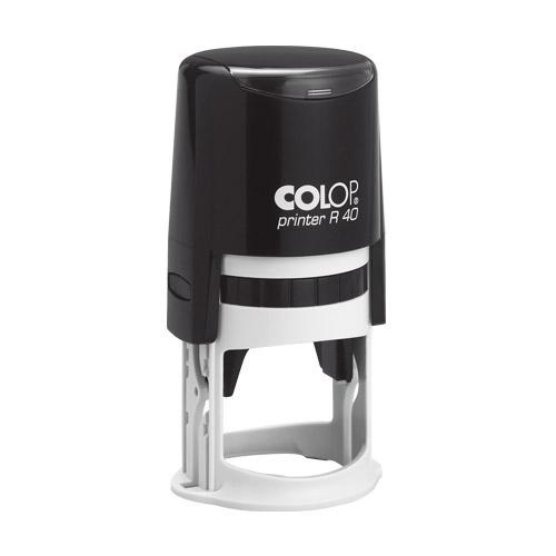 Colop Szövegbélyegző Printer R 40 fekete ház kör lenyomattal 40 mm 1 Colop Szövegbélyegző Printer R 40 fekete ház kör lenyomattal 40 mm