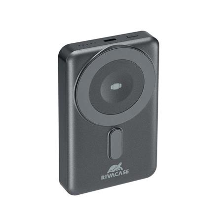 Hordozható akkumulátor, mágneses (vezeték nélküli), 10000mAh, RIVACASE "VA2608" 1 RIVACASE
