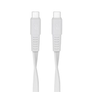 USB kábel, USB-C - USB-C, 1,2 m, RIVACASE "PS6005", fehér