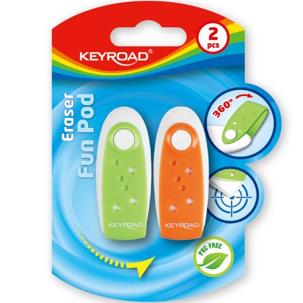 Radir PVC mentes 2 dbbliszter Keyroad Fun Pod vegyes szinek i468190