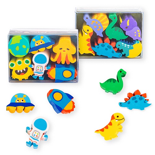 Radír Trendhaus Dino & Space 6 db/doboz, 2 féle készlet 1 Radír Trendhaus Dino & Space 6 db/doboz, 2 féle készlet