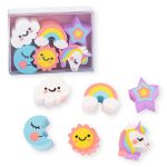 Radír Trendhaus Unicorn & Candy 6 db/doboz, 2 féle készlet - Image 3